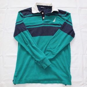 Nautical Classic Rugby Long Sleeve Polo